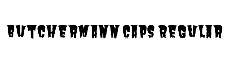 Butchermann Caps Regular  Frei Schriftart Herunterladen
