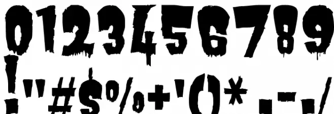 Butchermann Caps Regular Font OTHER CHARS