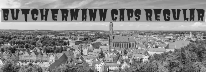 Butchermann Caps Regular Font examples
