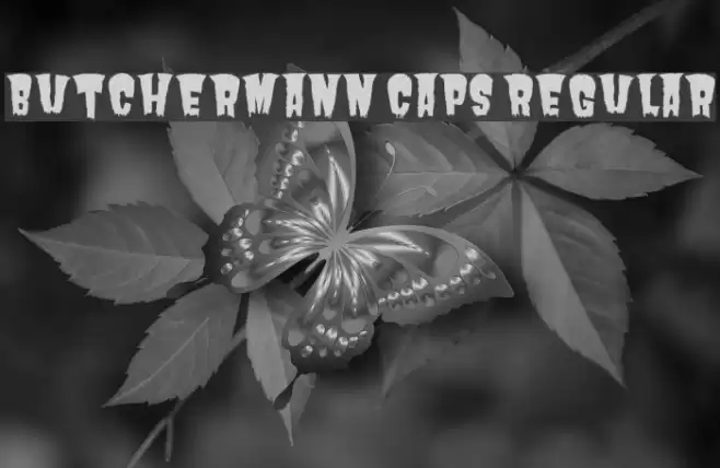 Butchermann Caps Regular Font examples