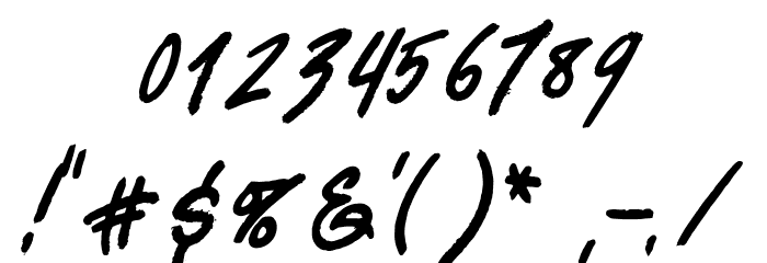 Butcher's Font OTHER CHARS