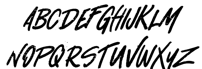 Butcher's Font LOWERCASE