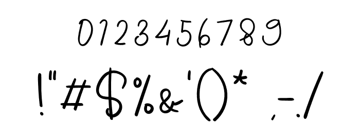 Buterfly Font OTHER CHARS