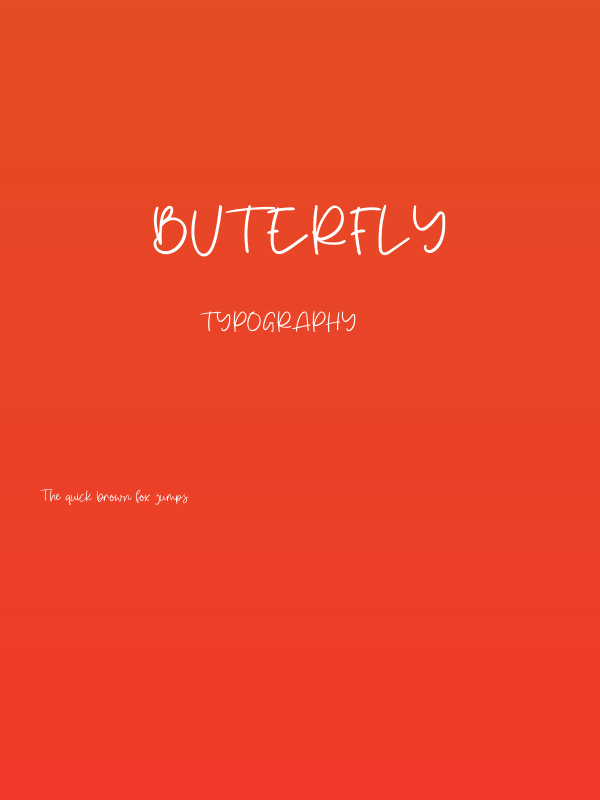 Buterfly Poster