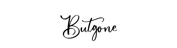 Butgone  नि: शुल्क फ़ॉन्ट्स डाउनलोड