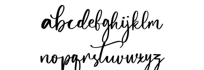 Butgone Font LOWERCASE