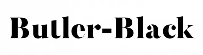 Butler-Black  免费字体下载