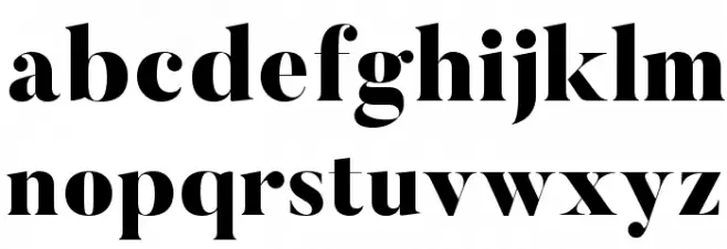 Butler-Black Caratteri MINUSCOLO