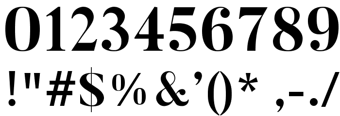 Butler-Bold Font OTHER CHARS