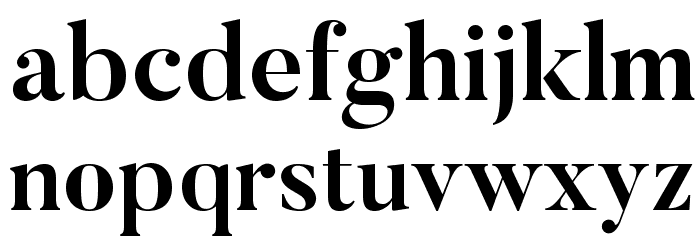 Butler-Bold Font LOWERCASE