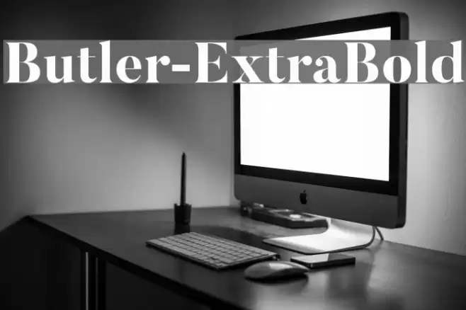 Butler-ExtraBold Font examples