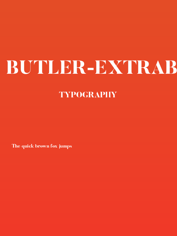 Butler-ExtraBold Poster