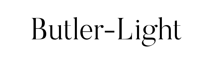Butler-Light Font
