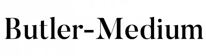 Butler-Medium  Descarca Fonturi Gratis