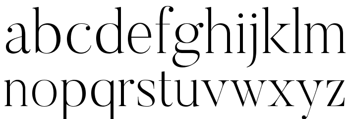 Butler-UltraLight Font LOWERCASE