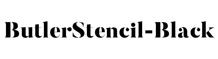 ButlerStencil-Black  les polices de caractères gratuit tlcharger