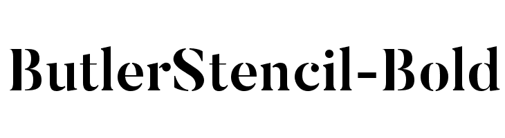 ButlerStencil-Bold  免费字体下载