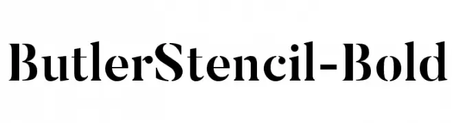 ButlerStencil-Bold  les polices de caractères gratuit tlcharger