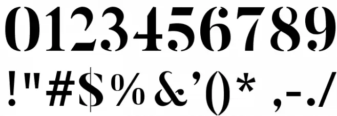 ButlerStencil-Bold Font OTHER CHARS