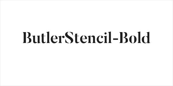 ButlerStencil-Bold Logo