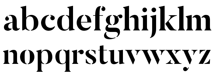 ButlerStencil-Bold Font LOWERCASE