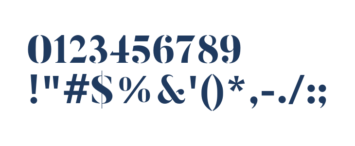 ButlerStencil-ExtraBold Other Characters