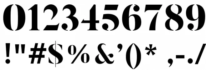 ButlerStencil-ExtraBold Font OTHER CHARS