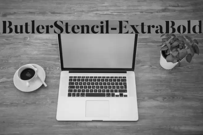 ButlerStencil-ExtraBold Font examples