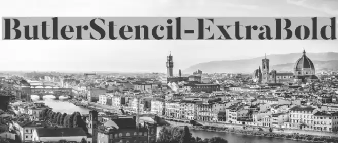 ButlerStencil-ExtraBold Font examples