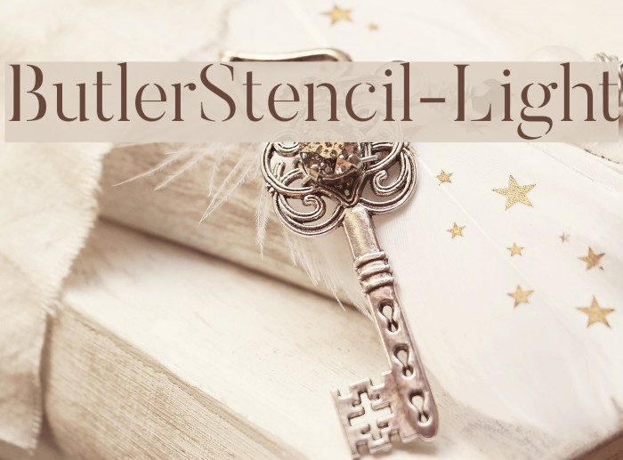 ButlerStencil-Light Font examples