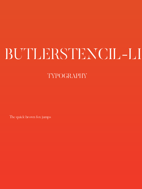 ButlerStencil-Light Poster