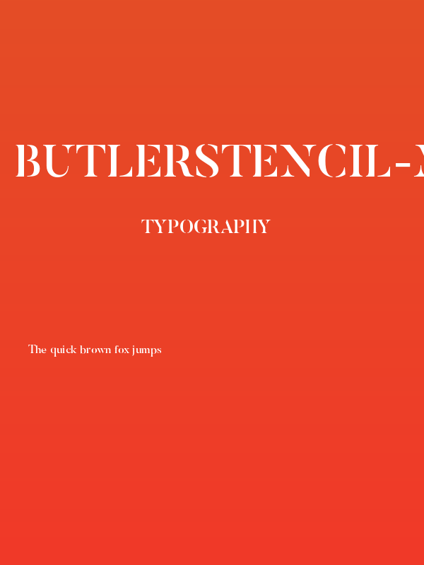 ButlerStencil-Medium Poster