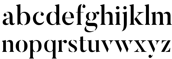 ButlerStencil-Medium Font LOWERCASE