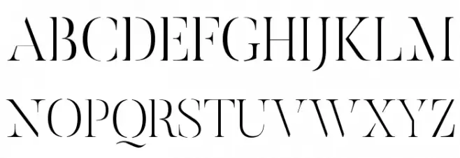 ButlerStencil-UltraLight Fonte MAIÚSCULAS