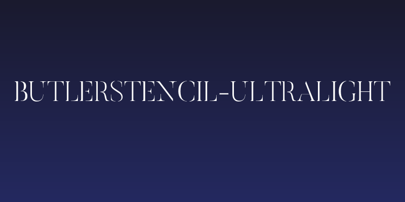 ButlerStencil-UltraLight Social Header