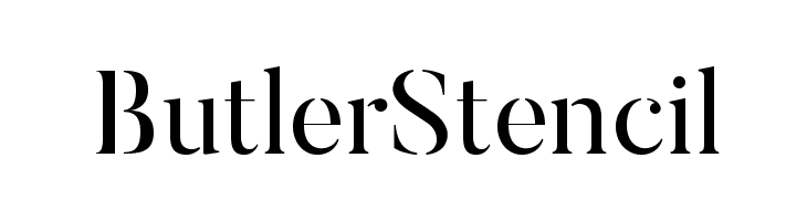 ButlerStencil  Free Fonts Download