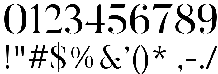 ButlerStencil Font OTHER CHARS