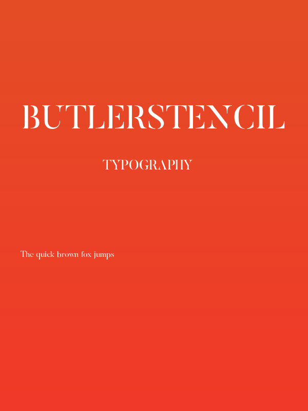 ButlerStencil Poster