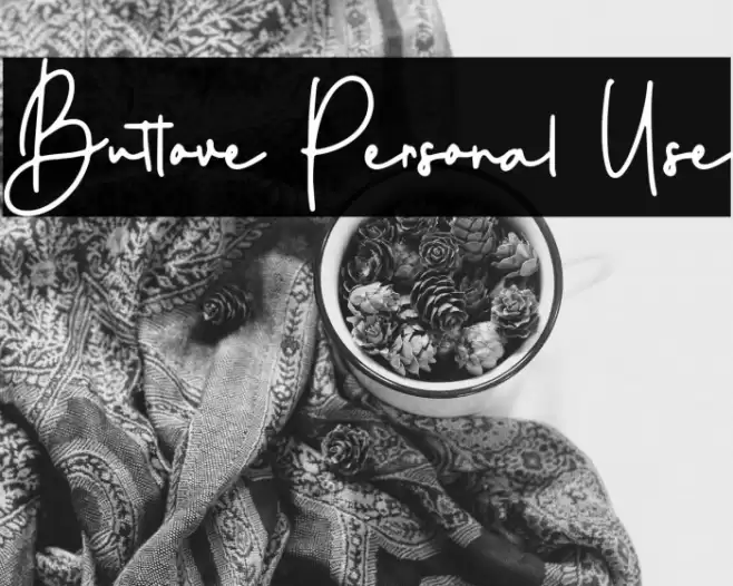 Butlove Personal Use Font examples