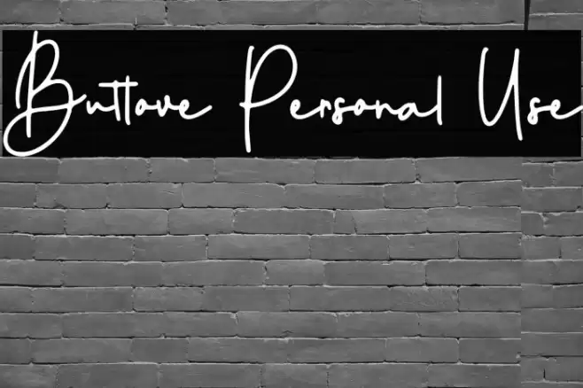 Butlove Personal Use Font examples