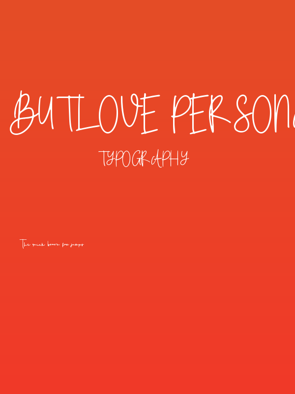 Butlove Personal Use Poster