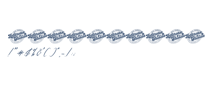 Butnekia DEMO VERSION Italic Other Characters