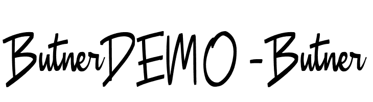 ButnerDEMO-Butner  font caratteri gratis