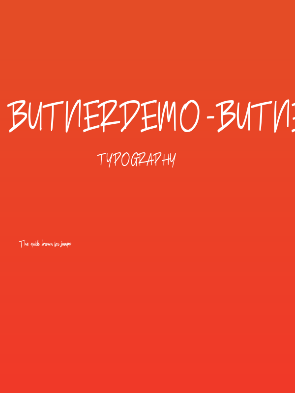 ButnerDEMO-Butner Poster