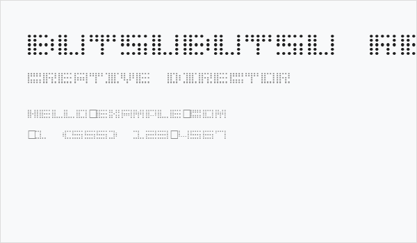 Butsubutsu Regular Business Card