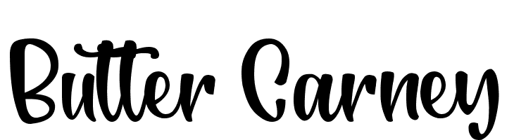 Butter Carney  font caratteri gratis