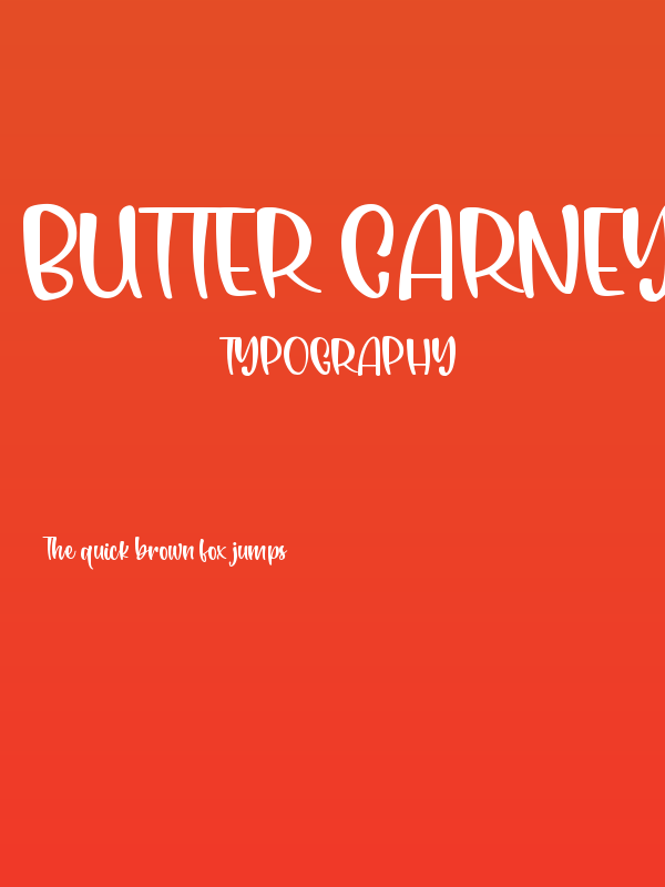 Butter Carney Poster
