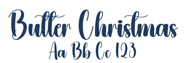 Butter Christmas Font Preview