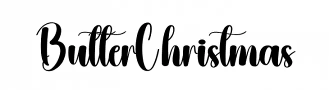 Butter Christmas フリーフォントのダウンロード
