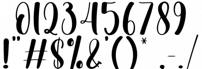 Butter Christmas フォント その他の文字